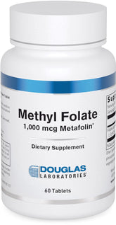 Douglas Laboratories Methyl Folate L-5-MTHF, tabletas 1000 mcg para apoyar metabolismo de la homocisteína