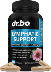DR. BO Suplementos drenaje linfatico en pildoras, apoyo potencial al sistema linfatico.