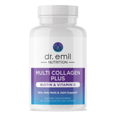 Dr. Emil Nutrition Colágeno con Biotina y Vitamina D, botella lista para uso diario