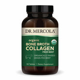 Dr. Mercola Caldo Óseo Colágeno: tabletas para articulaciones y piel saludable.
