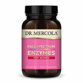 Dr. Mercola Enzimas para Mujeres: cápsulas suaves para la digestión diaria.