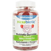 DrFormulas Nexabiotic gomitas probióticas para niños y adultos, sabor agradable y práctico.