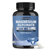 DRFOSTER magnesio glicinato 500mg con zinc y D3 en botella para uso diario