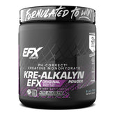 Kre-Alkalyn EFX de EFX Sports en botella azul para entrenamientos.