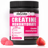 Gomitas ElevateLife de creatina monohidratada sabor fresa para entrenamientos más enfocados
