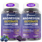 Ellamentz gominolas magnesio glicinato: sabor arándano y apoyo al sueño.