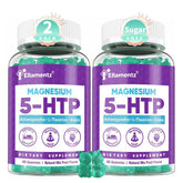 Ellamentz gomitas 5HTP, paquete frontal para apoyo al relax nocturno.