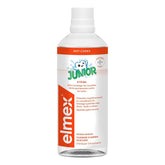 Elmex Junior solución dental sin alcohol, envase 400 ml para higiene diaria.