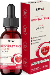Gotas liposomales de Elysx con arroz de levadura roja para absorción optimizada