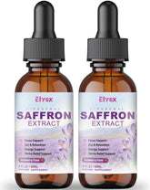 Gotas liposomales Elysx con zafrán para relajación y enfoque.