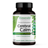 Emerald Labs Cerebral Calm, botella de cápsulas vegetariano, apoyo diario para la calma.