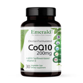 EMERALD LABS CoQ10 200 mg — botella de cápsulas para apoyo cardiovascular