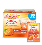 Emergen-C sobre naranja, listo para usar y apoyar bienestar diario