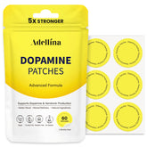 Parche Adellina Dopamine Patches en empaque frontal para bienestar diario.