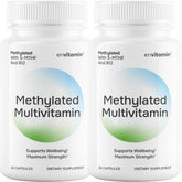 Envitamin botella de L-metilfolato para uso diario.