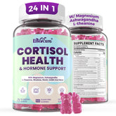 EnvyCure gomitas cortisol frasco, promueven relajación y enfoque.