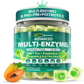 EnvyCure Enzimas Digestivas Gummies: botella mostrando la fórmula para una digestión suave y eficiente.