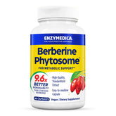 Enzymedica Berberine Phytosome, botella: apoyo metabólico natural para el día a día.