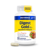 Enzymedica Digest Gold ATPro: cápsulas para digestión rápida tras comidas abundantes.