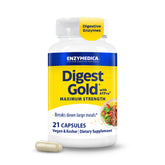 Enzymedica Digest Gold ATPro cápsulas para apoyo digestivo tras comidas abundantes.