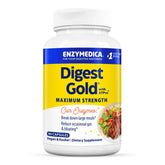 Digest Gold de Enzymedica: cápsulas para apoyar la digestión tras comidas abundantes.