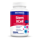 Enzymedica Stem XCell, botella frontal, apoyo a la salud celular y bienestar diario.