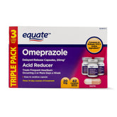 Equate Omeprazol de Magnesio: cápsulas de liberación retardada en botella para uso diario