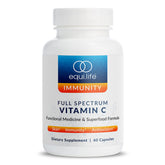 Equilife Vitamina C de espectro completo en cápsulas para apoyo antioxidante diario.