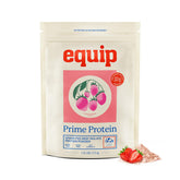 Equip Prime Protein polvo en bote, proteína de res limpia para batidos sin azúcares añadidos.