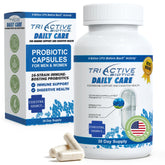 Botella de Essential Source TriActive Biotics para uso diario y apoyo digestivo.