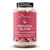 Eu Natural Glow Prenatal cápsulas: apoyo diario de nutrición prenatal para mamá