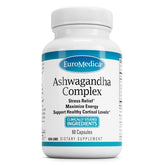 EuroMedica Ashwagandha Complex: botella de cápsulas para energía diaria