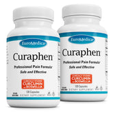 EuroMedica Curaphen cápsulas para apoyar la circulación y la movilidad.