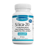 EuroMedica Silica-20 envase de tabletas para uso diario y apoyo óseo