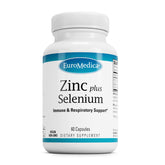 EuroMedica Zinc Plus Selenium, botella de cápsulas para uso diario