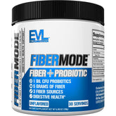 Polvo sin sabor de Evlution FiberMode en envase, ideal para mezclar en bebidas.