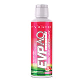 Evogen EVP AQ botella vertido: muestra hidratación y bombeo muscular durante el entrenamiento.