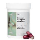 Evvy mujer probiótico completo, botella para uso diario y bienestar intestinal