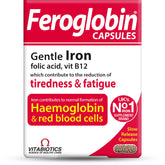 Feroglobin cápsulas en empaque, formato práctico para uso diario