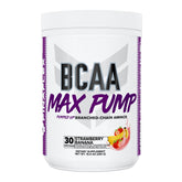 FINAFLEX BCAA MAX PUMP en bote 10,4 oz, sabor fresa banana, energía de entrenamiento.