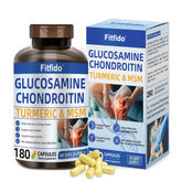 Fitfido: bote de glucosamina, condroitina, MSM y cúrcuma para movilidad diaria.