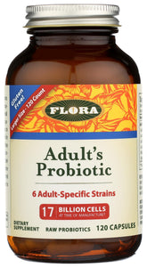 Flora probiótico para adultos en cápsulas, favorece la microbiota intestinal