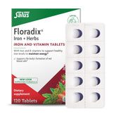 Floradix tabletas de hierro 10 mg para apoyar niveles de hierro con energía diaria.