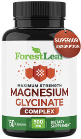 ForestLeaf glicinato de magnesio 500 mg cápsulas para sueño y calma