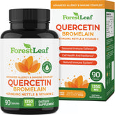 ForestLeaf Quercetina, cápsulas en botella para uso diario.