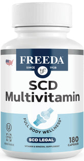 FREEDA SCD Multivitamin botella con cápsulas para uso diario, apoyo nutricional