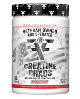 FRONTLINE FORMULATIONS Creatine Chaos, bote: mezcla neutra y fácil de usar tras entrenar.