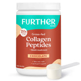 Further Food Chocolate Collagen Reishi envase: piel más hidratada y uñas más resistentes.