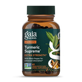Gaia Herbs Curcuma Supremo Extra Fuerte, botella para movilidad diaria.
