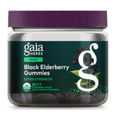 Gaia Herbs Gomitas Sauco Negro, frasco, apoyo al sistema inmune.